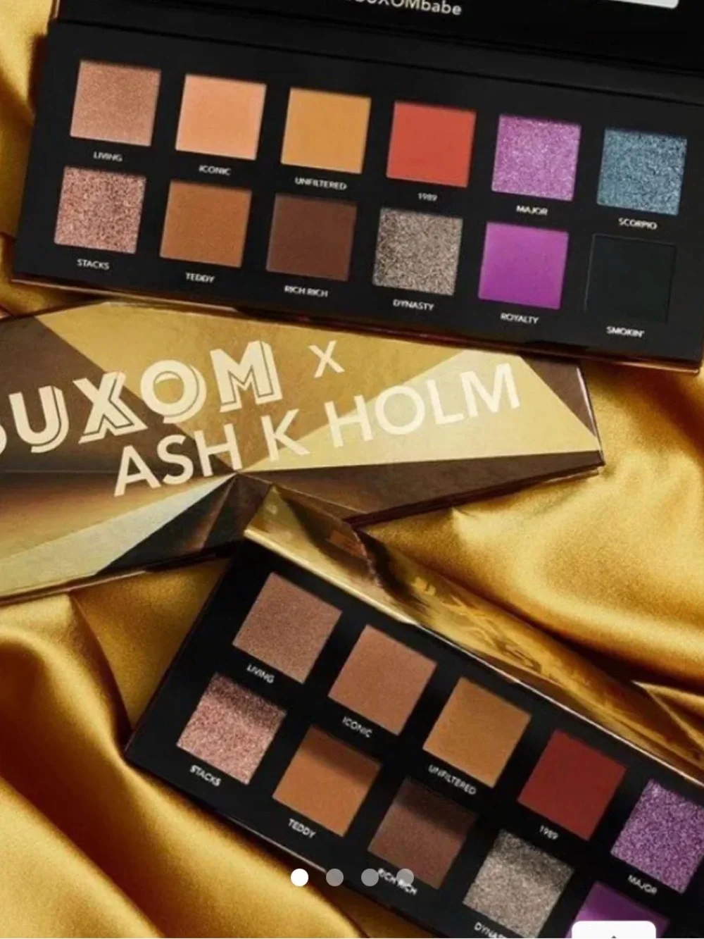 Buxom Ash L Holm Eyeshadow Palette — Neutral & Purple Shades MSRP $39